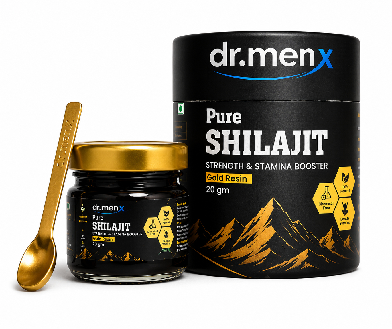 Dr. Men X Pure Shilajit Gold Resin | Premium Himalayan Shilajit 20g